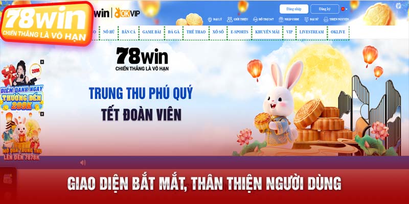 Giao diện bắt mắt, thân thiện người dùng